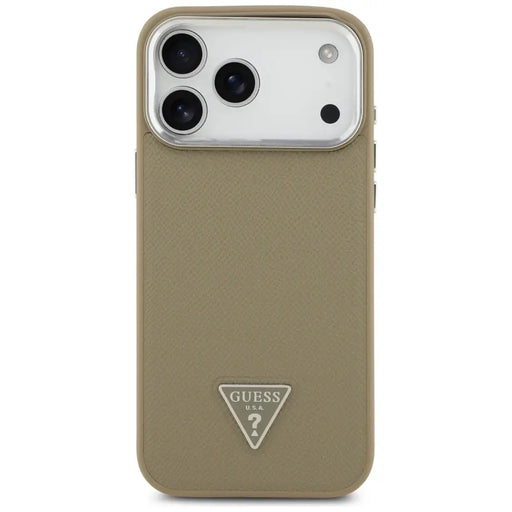 Калъф Guess Grained Triangle Logo MagSafe за iPhone 17 Pro