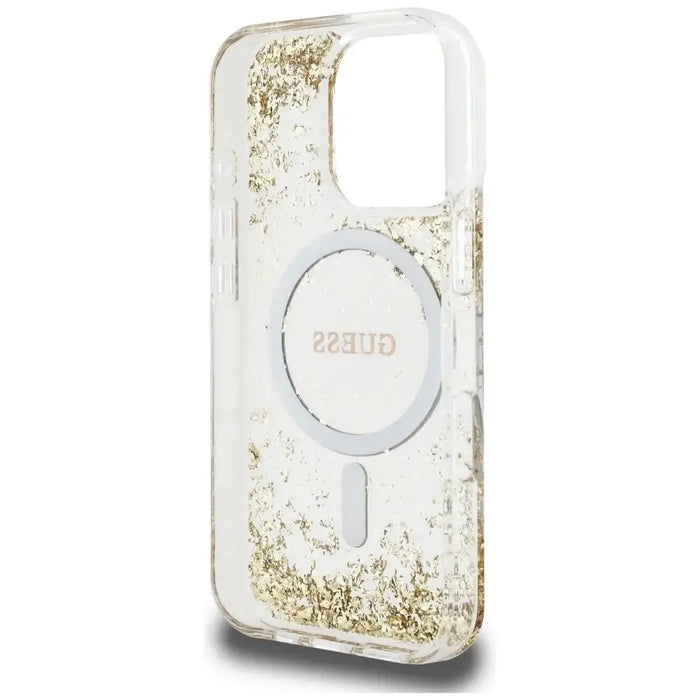 Калъф Guess HC Resin Bottom Glitter MagSafe за iPhone 16