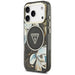 Калъф Guess IML Glitter Flowers Triangle MagSafe за iPhone
