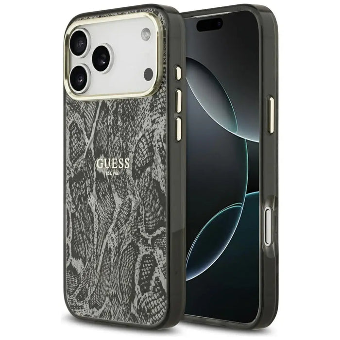 Калъф Guess Python Pattern MagSafe за iPhone 17 Pro Max