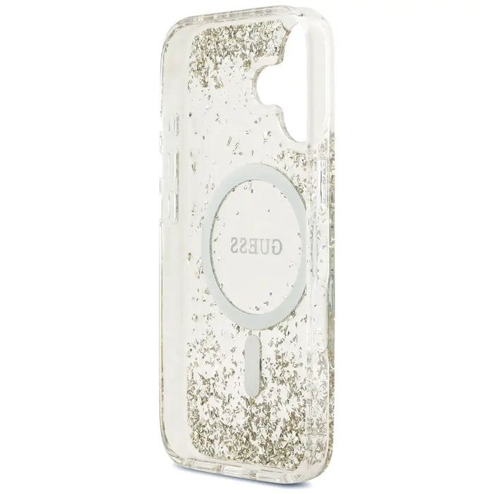 Калъф Guess Resin Bottom Glitter MagSafe за iPhone 17