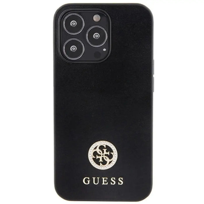 Калъф Guess Strass Metal Logo iPhone 13 Pro 6.1’’ - черен