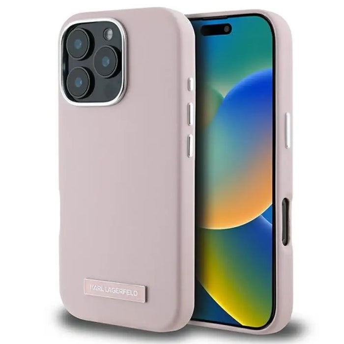 Калъф Karl Lagerfeld FW Metal Plate MagSafe за iPhone 16