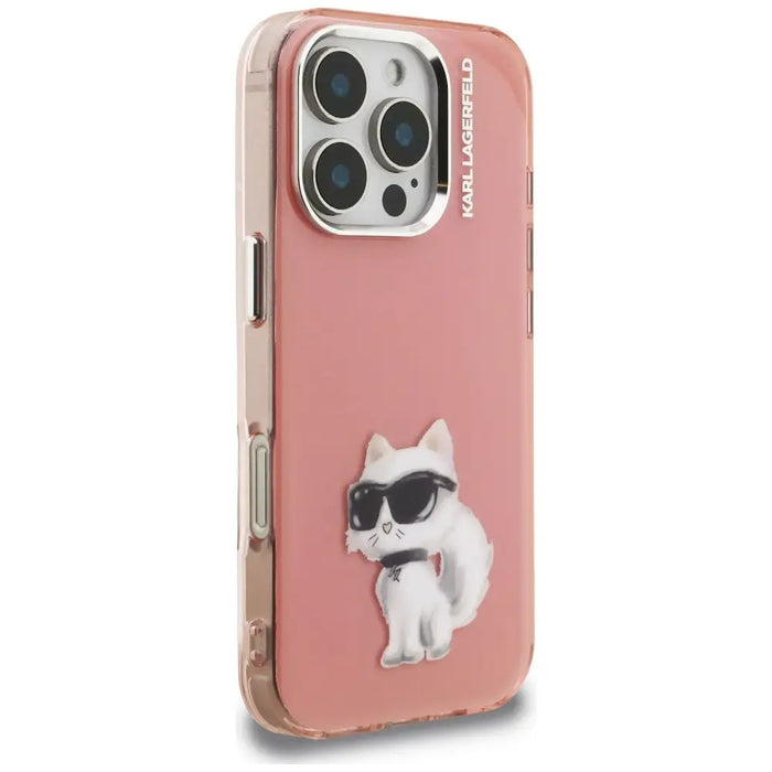 Калъф Karl Lagerfeld IML Aquarelle Choupette & Logo iPhone