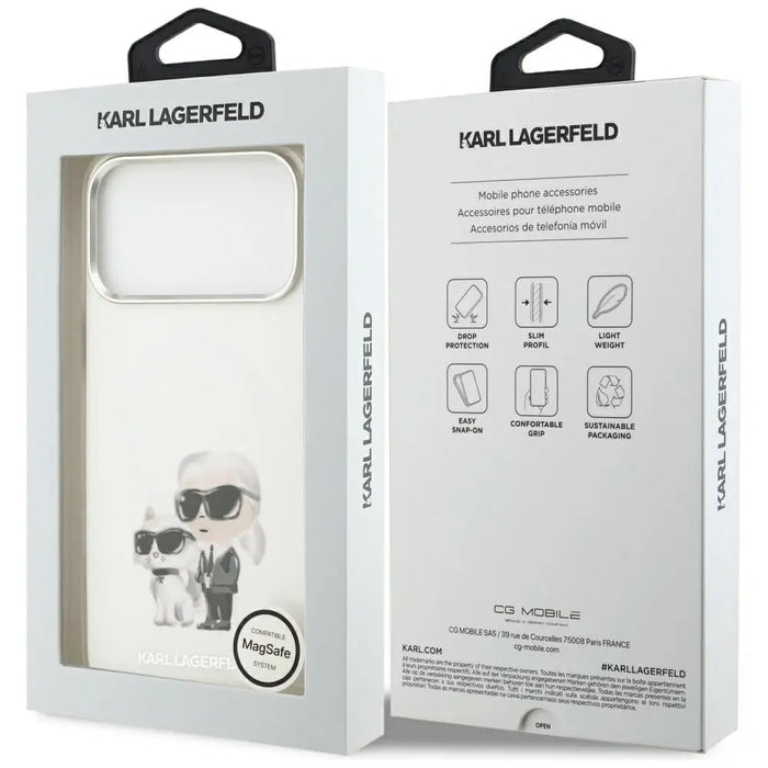 Калъф Karl Lagerfeld IML Aquarelle Karl & Choupette & Logo