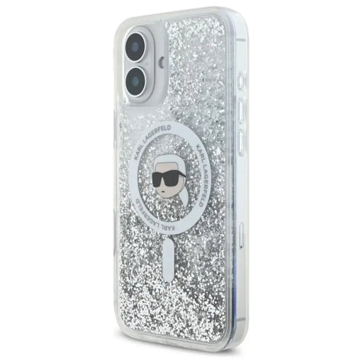 Калъф Karl Lagerfeld Liquid Glitter Karl Head Magsafe
