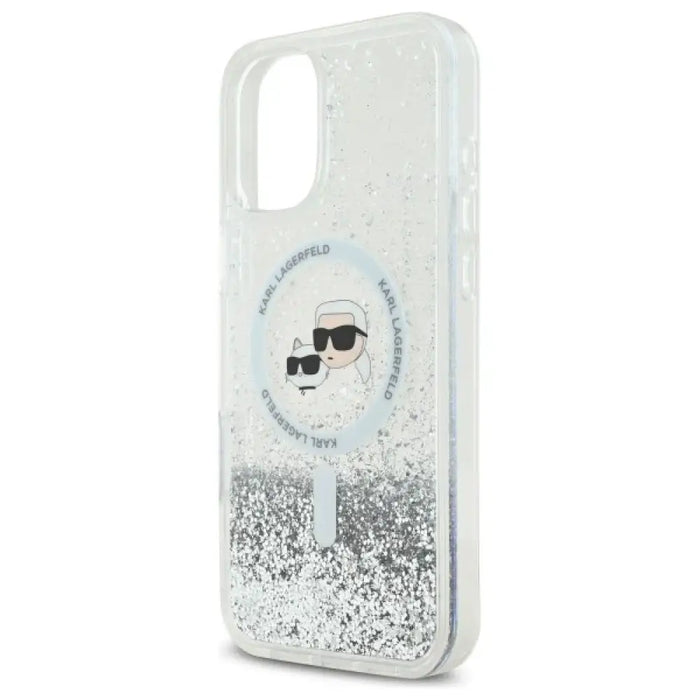 Калъф Karl Lagerfeld Liquid Glitter Karl&Choupette Head