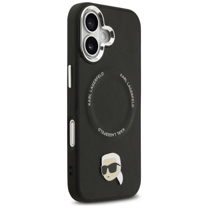 Калъф Karl Lagerfeld Karl Pin MagSafe за iPhone 17 - черен