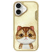Калъф Nimmy Big Eyed Pet 2.0 Cat за iPhone 16 - зелен