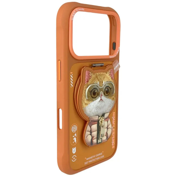 Калъф Nimmy Cool&Cute 2.0 с котка за iPhone 17 Pro Max
