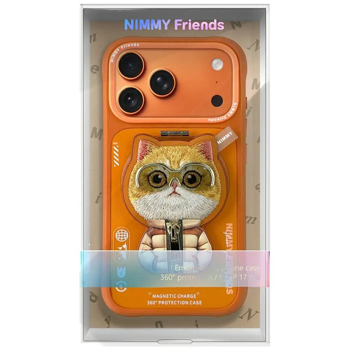 Калъф Nimmy Cool&Cute 2.0 с котка за iPhone 17 Pro Max