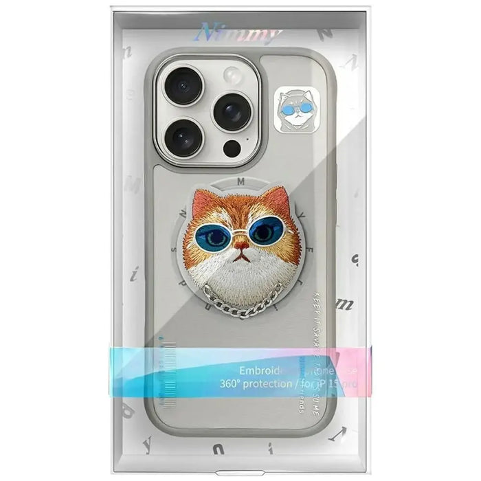 Калъф Nimmy Glasses Cool Cat MagSafe за iPhone 16 Pro Max