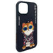 Калъф Nimmy Glasses Cool Cat за iPhone 15 - черен