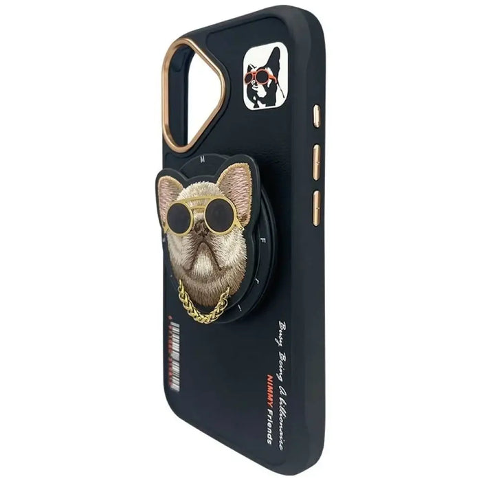 Калъф Nimmy Glasses Cool nag MagSafe за iPhone 16 - черен