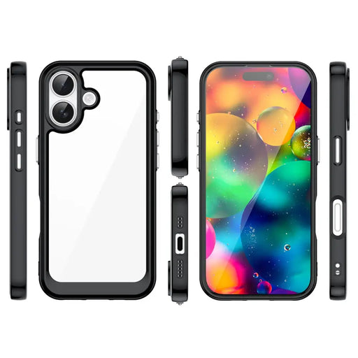 Калъф Outer Space за iPhone 17 - черен прозрачен