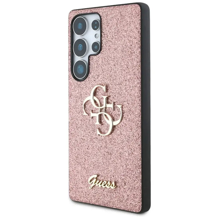 Калъф с голямо 4G метално лого Guess Fixed Glitter