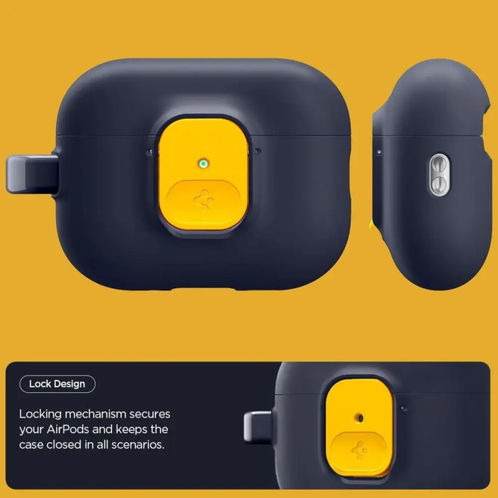 Калъф Spigen Nano Pop за AirPods Pro 3 - тъмносин и жълт