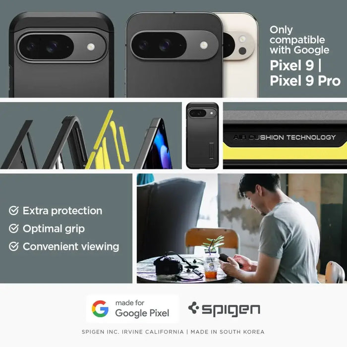 Калъф Spigen Tough Armor за Google Pixel 9 / 9 Pro - черен