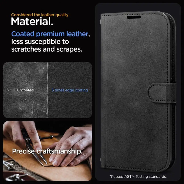 Калъф Spigen Wallet S Pro за iPhone 15 Pro Max черен