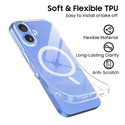 Калъф Tech-Protect FlexAir MagSafe за iPhone 16 - прозрачен