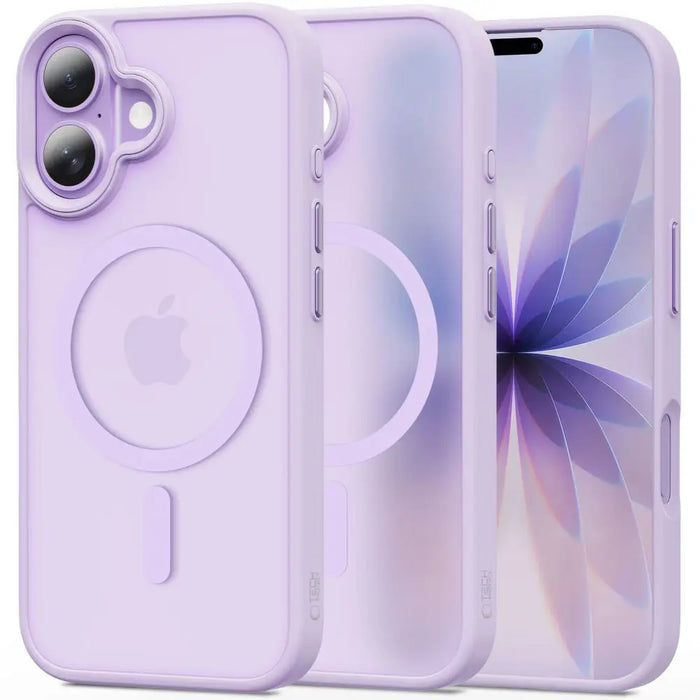 Калъф Tech-Protect MagMat MagSafe за iPhone 17 - лилав