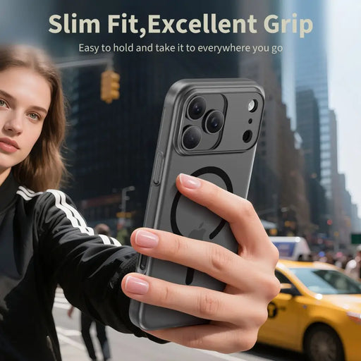 Калъф Tech-Protect MagSlim MagSafe за iPhone 17 - черен мат