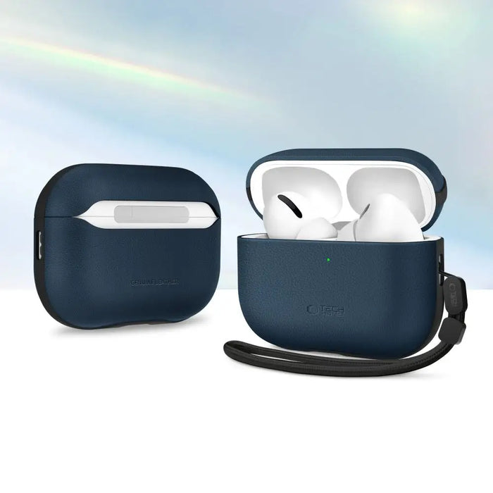 Калъф Tech-Protect NaturalFit за AirPods Pro 3 - тъмносин