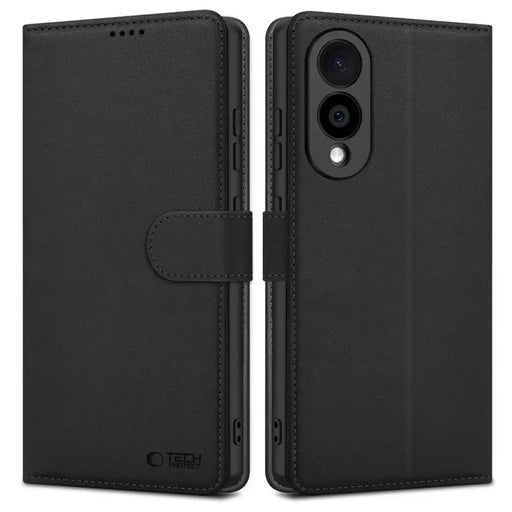 Калъф Tech-Protect Wallet за Samsung Galaxy S25 Edge - Черен