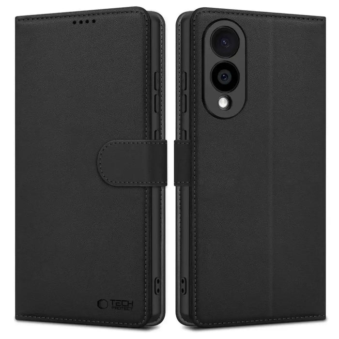 Калъф Tech-Protect Wallet за Samsung Galaxy S25 Edge - Черен