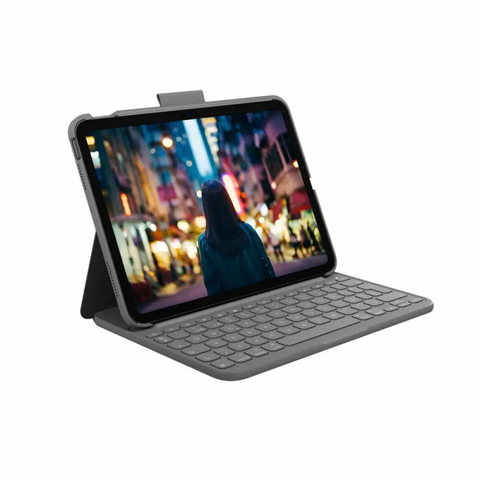 Калъф за iPad и клавиатура Logitech 920-011426 Сив Испанска