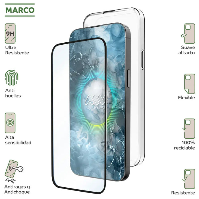 Калъф за мобилен телефон и протектор Myway Oppo Reno 12FS