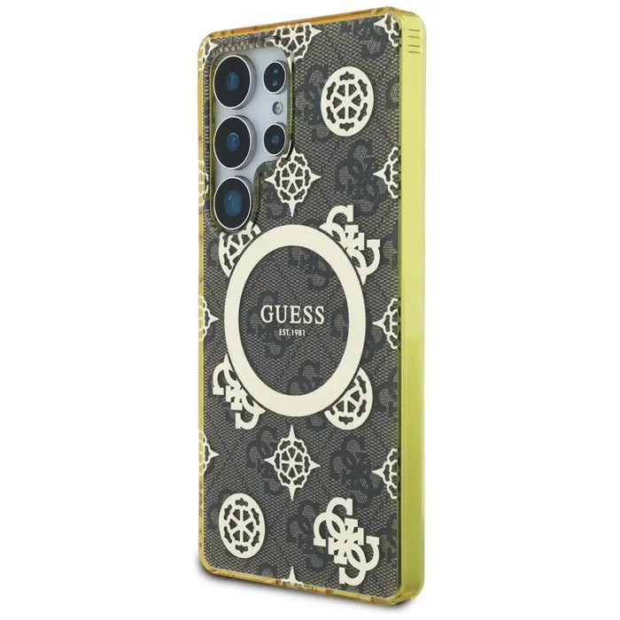 Калъф Guess 4G Background Gold Glectroplated Peony Pattern