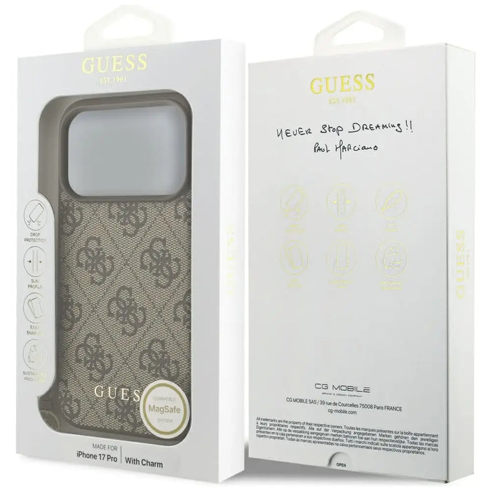 Калъф Guess 4G Charms Collection MagSafe за iPhone 17 Pro