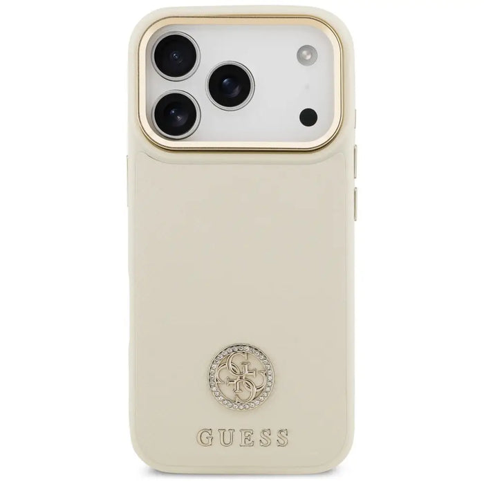 Калъф Guess Grained Strass Logo MagSafe за iPhone 17 Pro