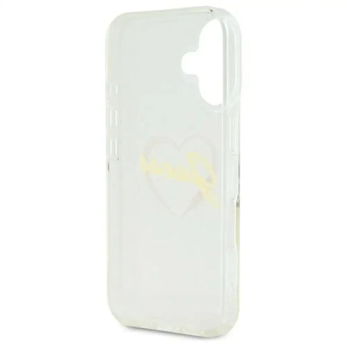 Калъф Guess IML Heart за iPhone 16 plus - прозрачен