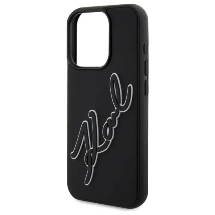 Калъф Karl Lagerfeld 3D Rubber Signature за iPhone 15 Pro