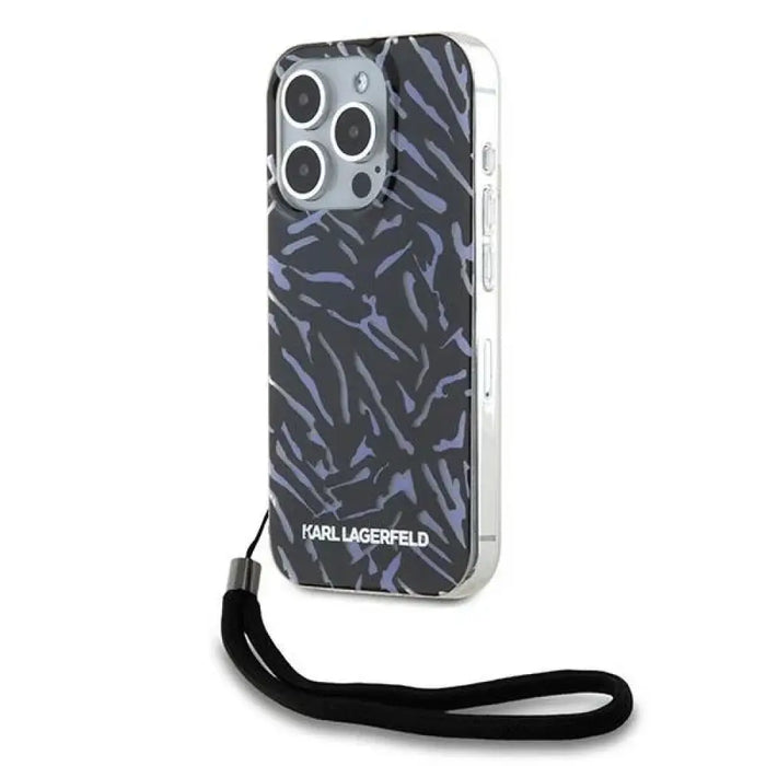 Калъф Karl Lagerfeld Zebra With Cord iPhone 15 Pro Max