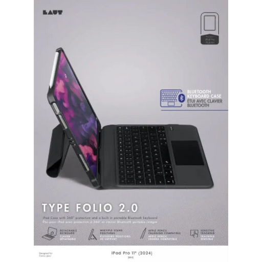 Калъф Laut Type Folio 2 с Bluetooth клавиатура за iPad Pro