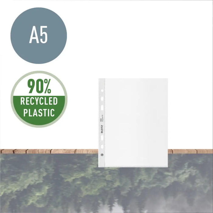 Калъфи Leitz Черен Прозрачен полипропилен Пластмаса