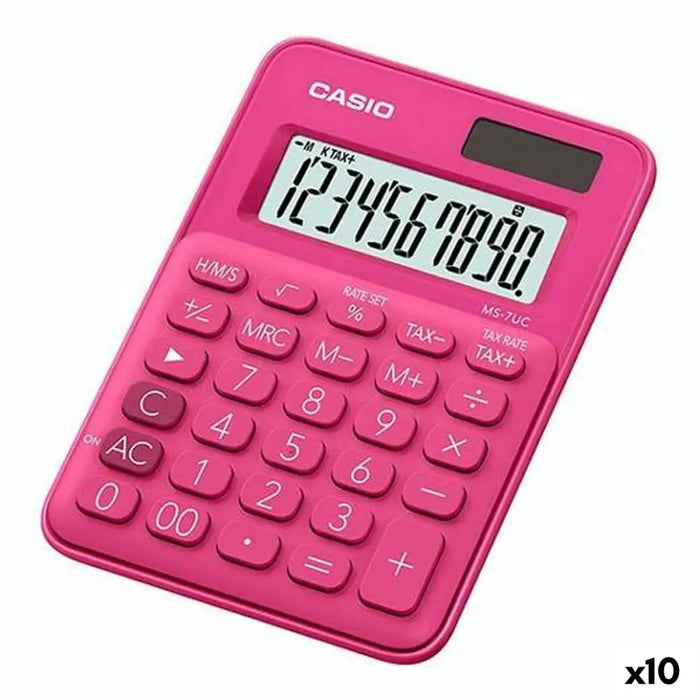 Калкулатор Casio Червен (10 броя)
