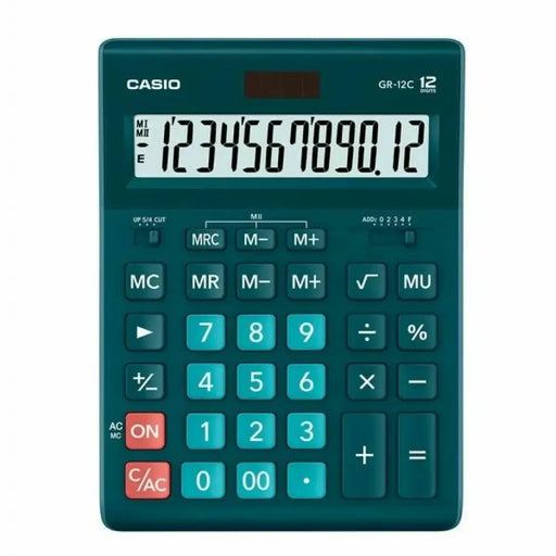 Калкулатор Casio GR-12C-DG Черен Зелен Пластмаса