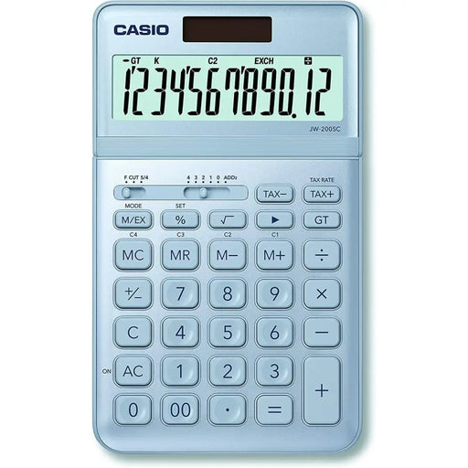 Калкулатор Casio JW-200SC-BU Син Пластмаса