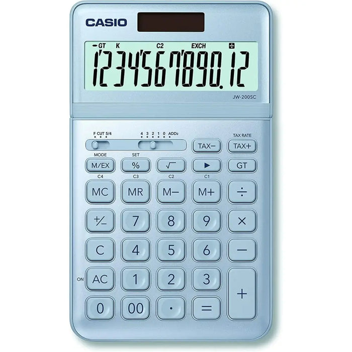 Калкулатор Casio JW-200SC-BU Син Пластмаса