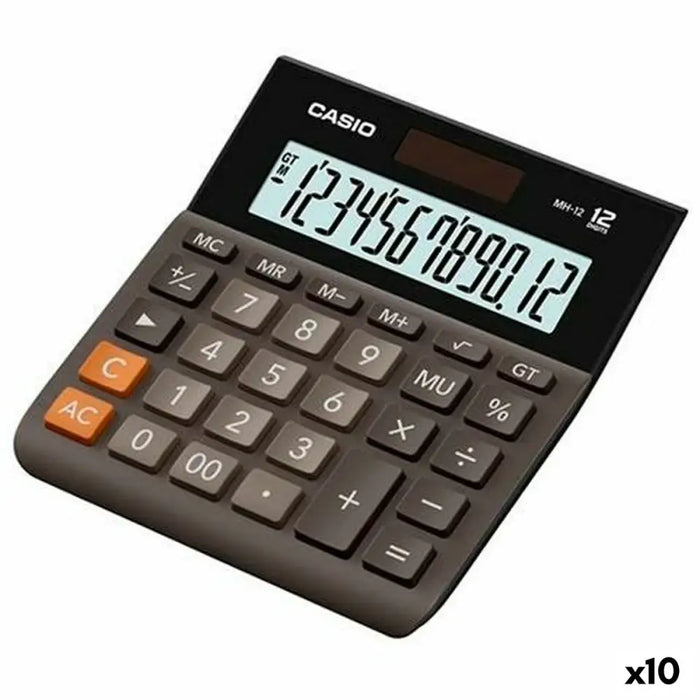 Калкулатор Casio MH-12B Черен 13,6 x 12,7 x 2,7 cm (10 броя)