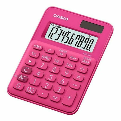 Калкулатор Casio MS-7UC-RD Червен