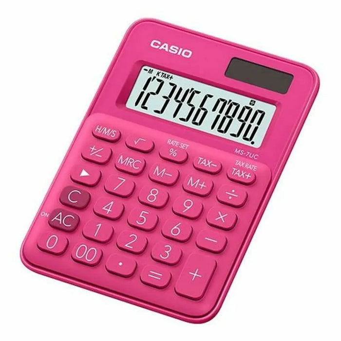 Калкулатор Casio MS-7UC-RD Червен