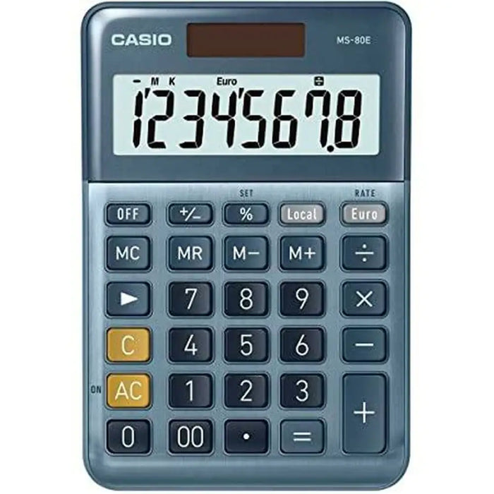Калкулатор Casio MS-80E Син (10 броя)