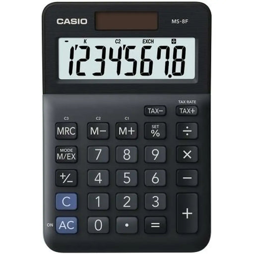 Калкулатор Casio MS-8F Черен Пластмаса
