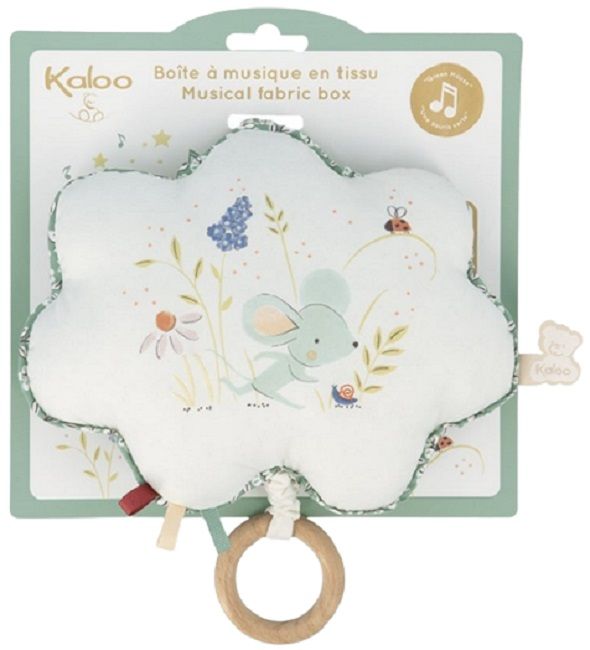 Музикална играчка за легло Kaloo - Green Mouse