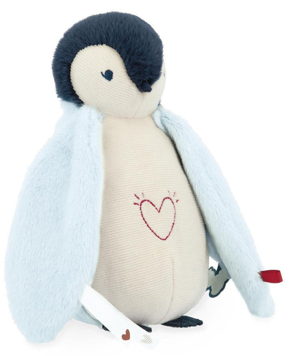 Плюшена играчка с лампа Kaloo - Пингвин, 20 cm, син